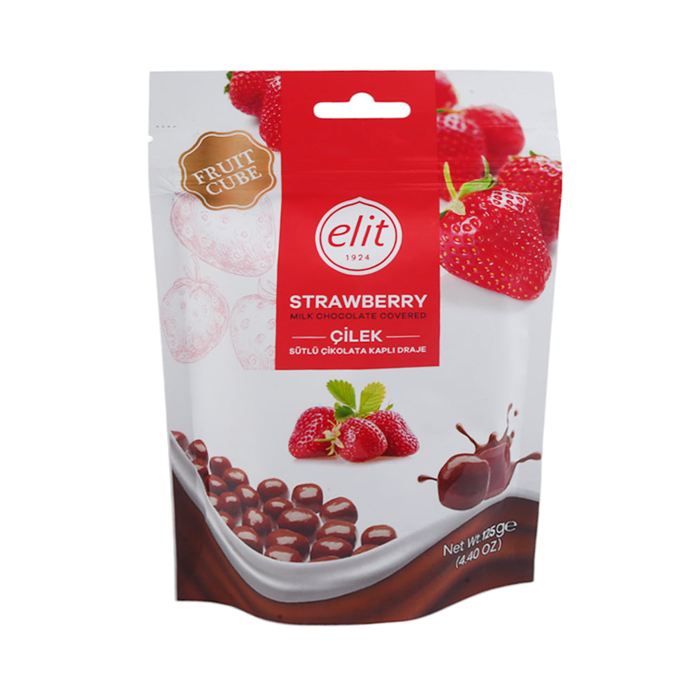 ELIT CHOCOLATE STRAWBERRY CUBE 125 GM