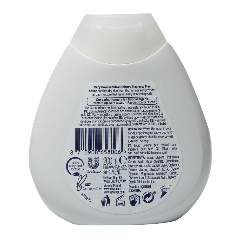 DOVE BABY LOTION FRAGRANCE FREE MOISTURE 200 ML