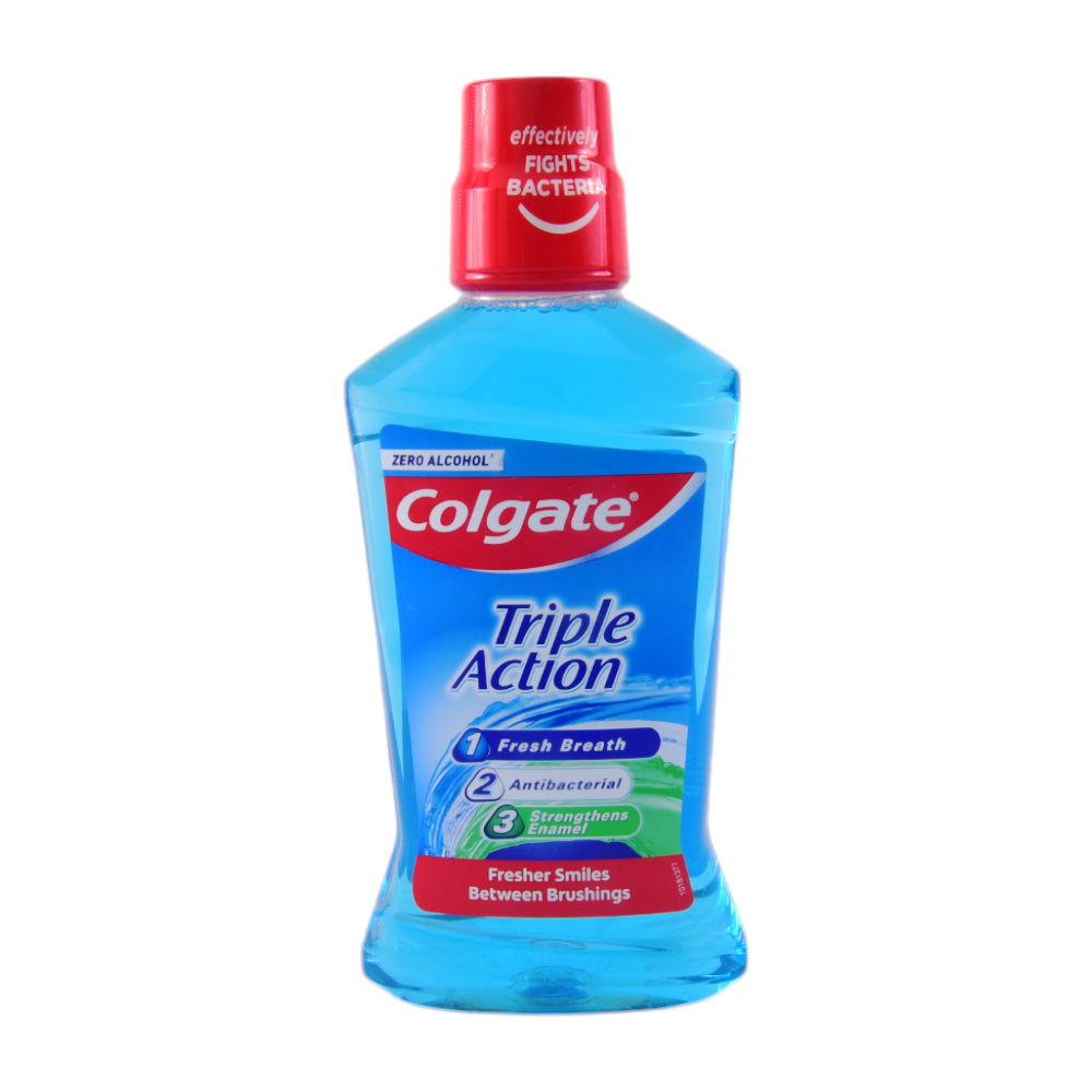 COLGATE MOUTH WASH TRIPLE ACTION 500 ML