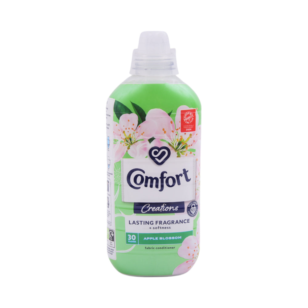 COMFORT FABRIC CONDITIONER APPLE BLOSSOM 30 WASH 900 ML