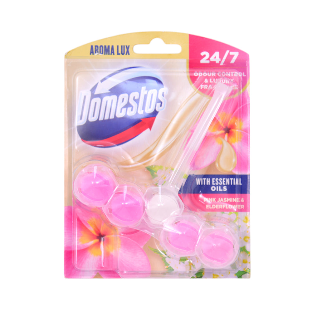DOMESTOS TOILET FRESHNER PINK JASMINE & ELDER FLOWER 55 GM