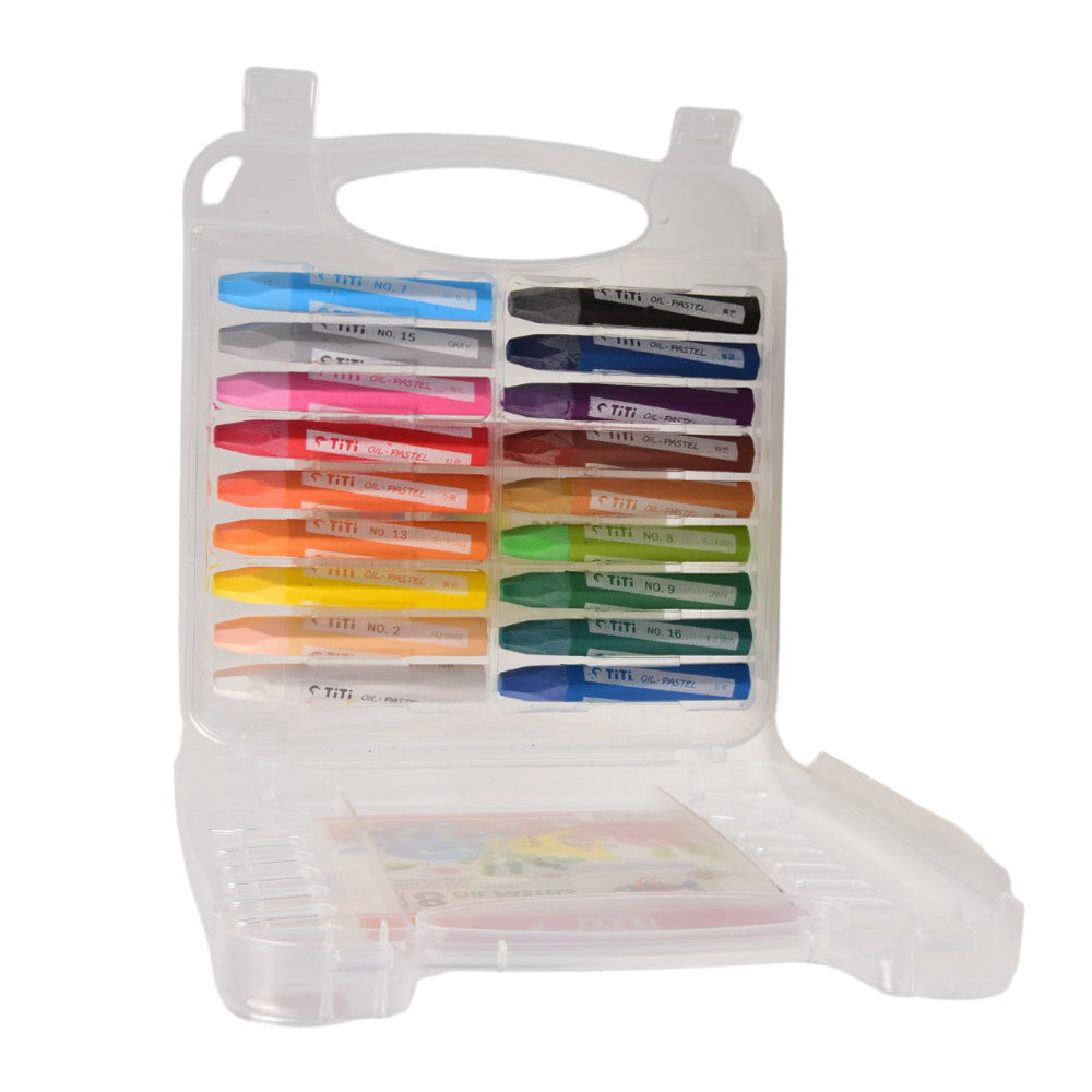 TI-P-18S TITI OIL PASTELS 18 COLOR IN BAG A.M