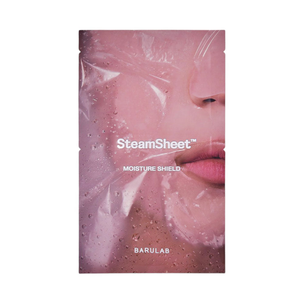 BARULAB STEAM SHEET MOISTURE SHIELD OILLOCK(TM) FACIAL MASK