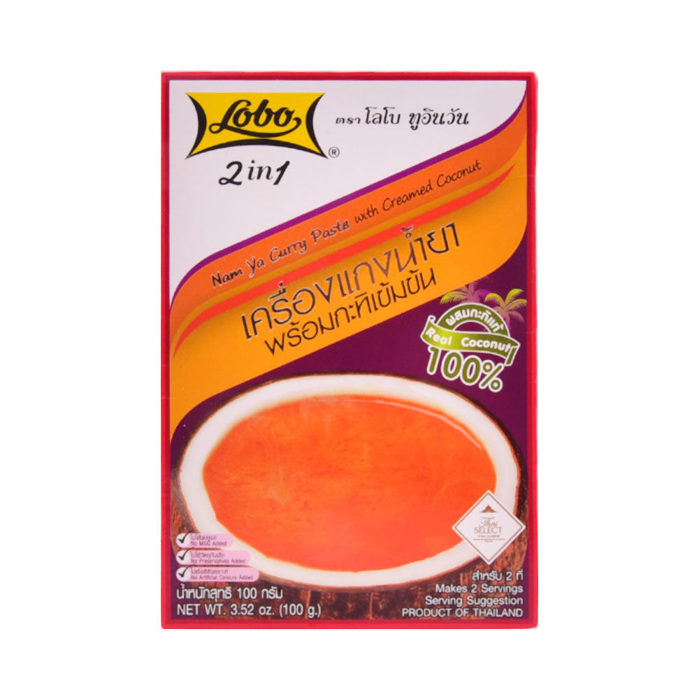 LOBO 2IN1 NAM YA CURRY PASTE WITH CREAMED COCONUT 100G