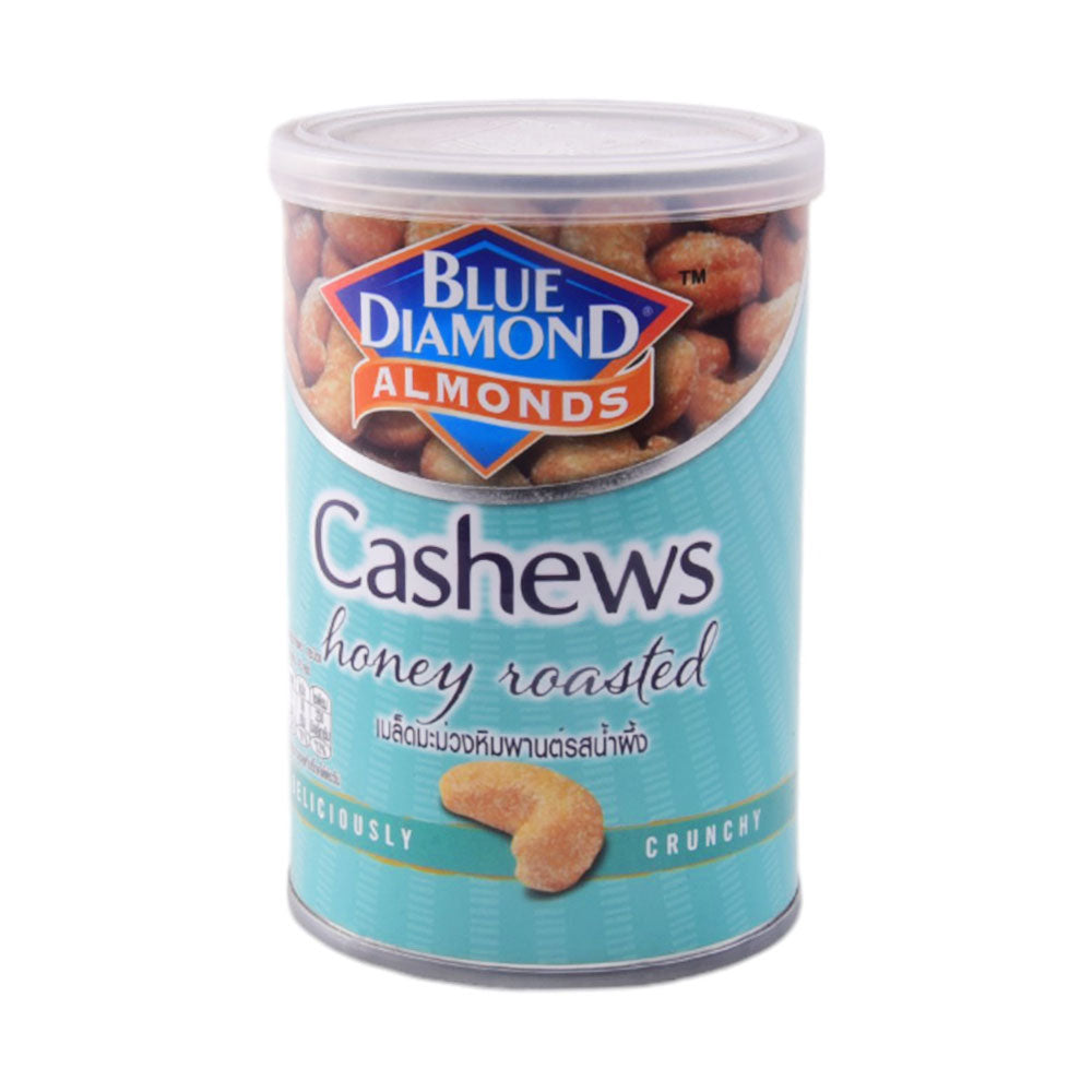 BLUE DIAMOND CASHEW NUTS HONEY ROASTED TIN 135 GM