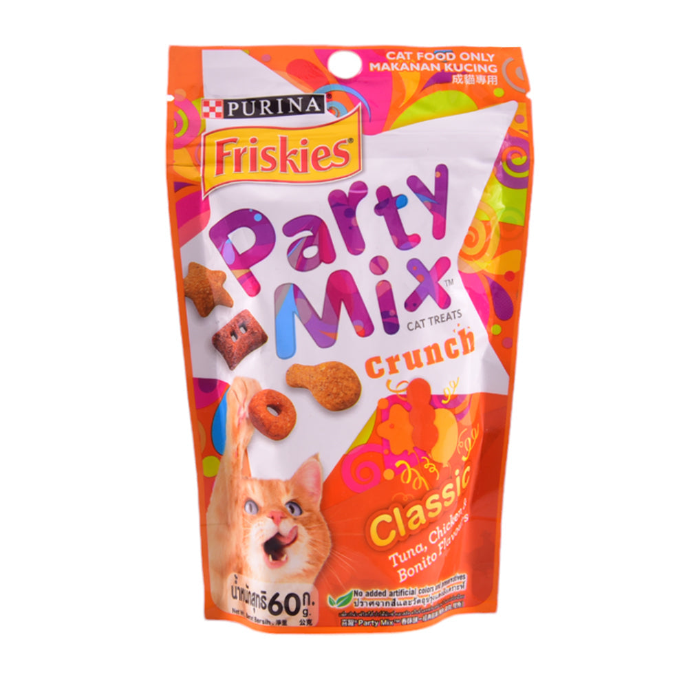 PURINA FRISKIES CAT FOOD PARTY MIX CLASSIC 60G