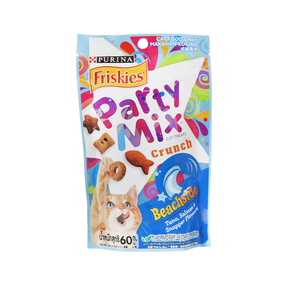 PURINA FRISKIES CAT FOOD PARTY MIX BEACHSIDE 60G