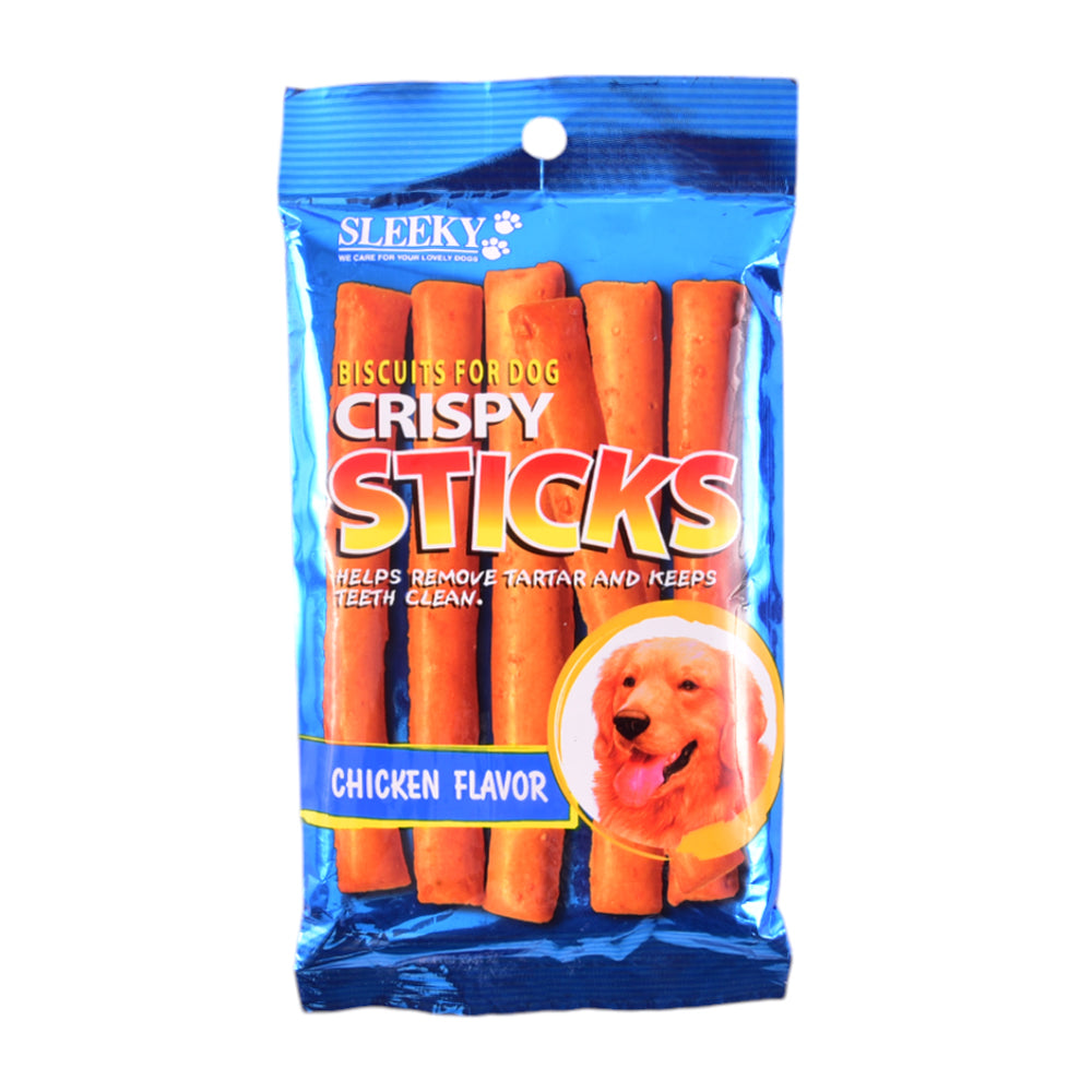 SLEEKY DOG FOOD CRISPY STICKS CHICKEN 90 GM