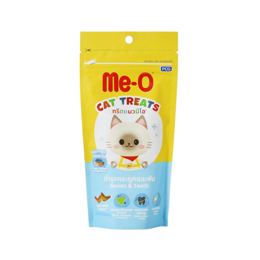 ME-O CAT TREATS TUNA CHICKEN & EGG NONES TEETH 50 GM