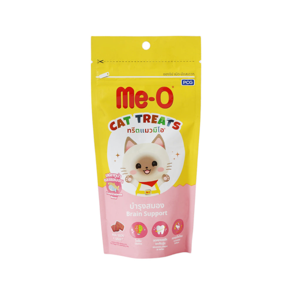 ME-O CAT TREATS TUNA & SALMON BRAIN SUPPORT 50 GM