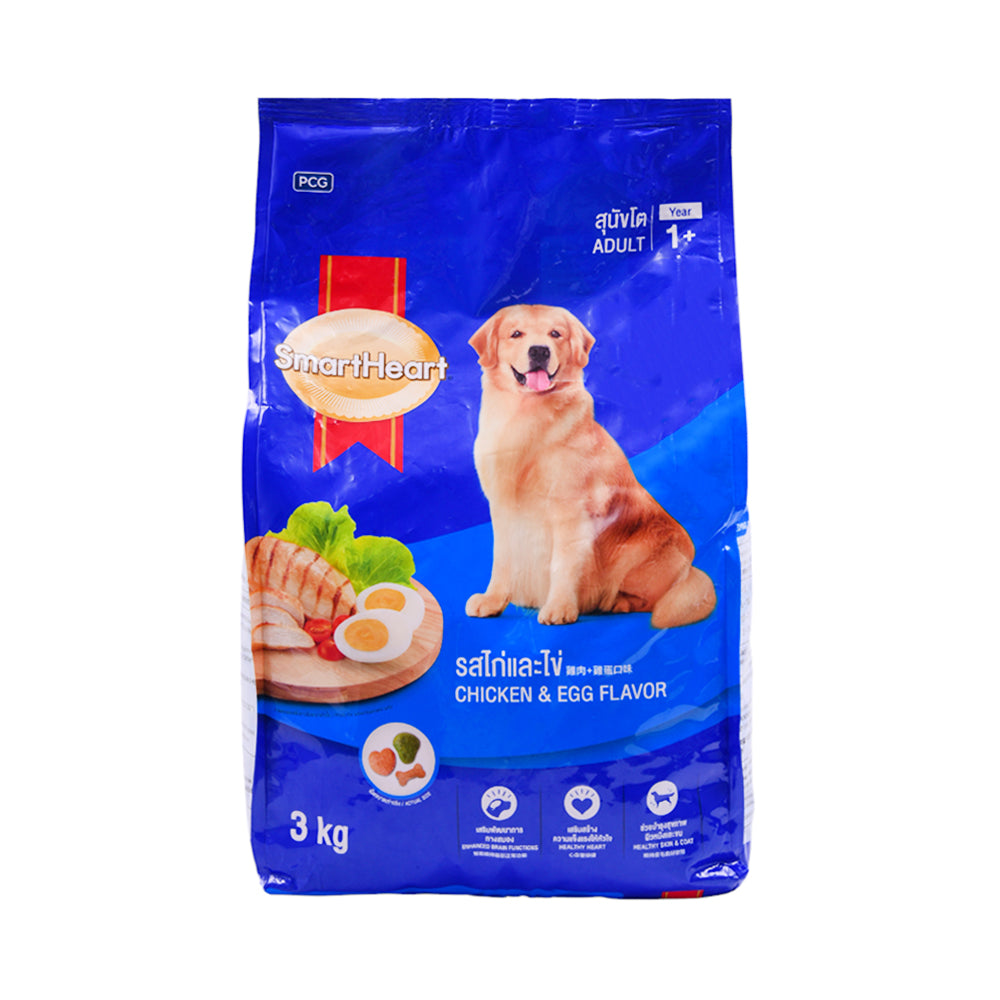 SMART HEART DOG FOOD CHICKEN AND EGG 3 KG