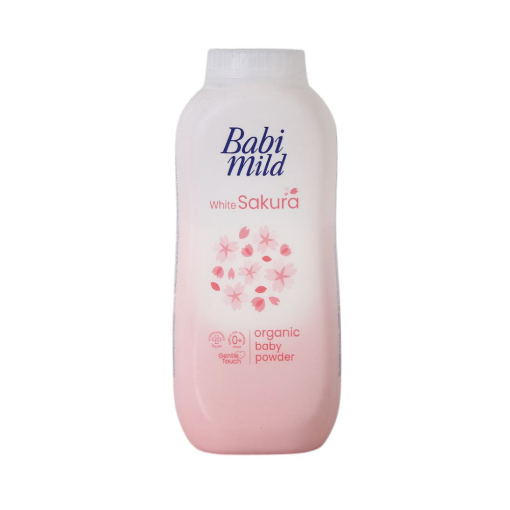 BABI MILD BABY POWDER ORGANIC WHITE SAKURA 160 GM