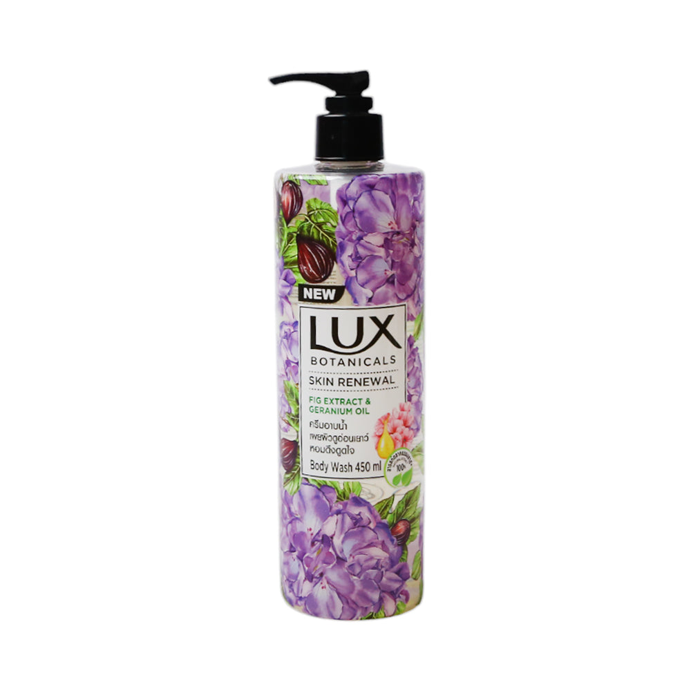 LUX BODY WASH SKIN RENEWAL FIG EXTRACT & GERANIUM OIL 450ML