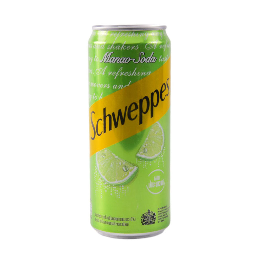 SCHWEPPES DRINK LEMON SODA MANAO TIN 330ML
