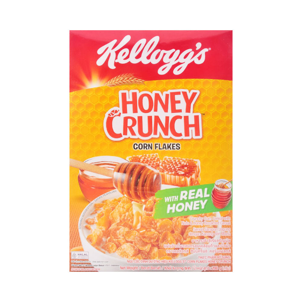 KELLOGGS CEREAL HONEY CRUNCH CORN FLAKES 200G
