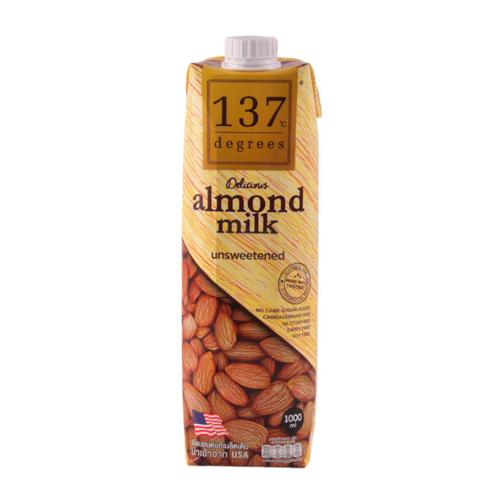 137 DEGREES ALMOND MILK UNSWEETENED 1000 ML