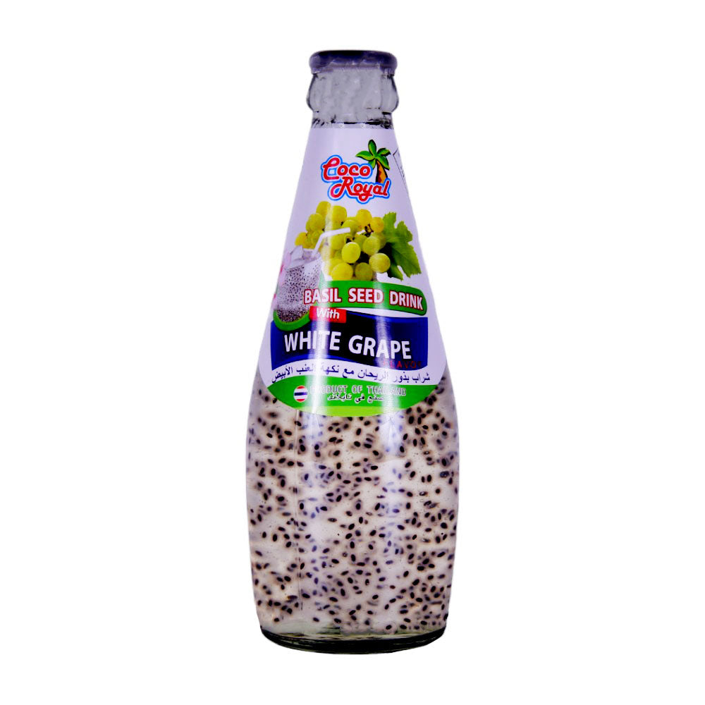 COCO ROYAL BASIL SEED DRINK WITH WHITE GRAPE 290 ML