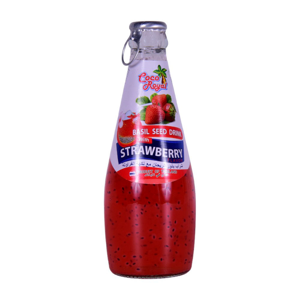COCO ROYAL BASIL SEED DRINK WITH STRAWBERRY 290 ML