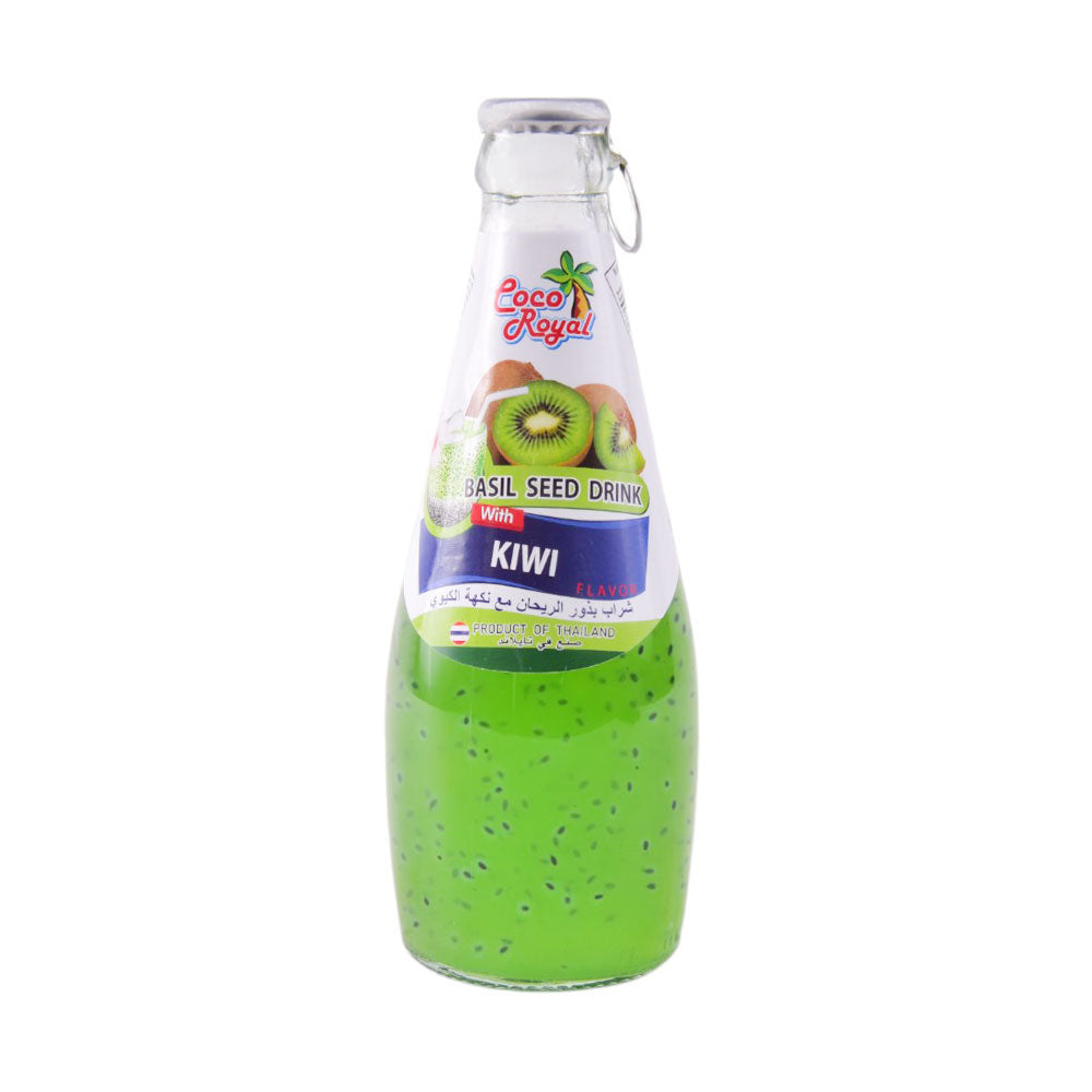 COCO ROYAL BASIL SEED DRINK WITH KIWI 290 ML