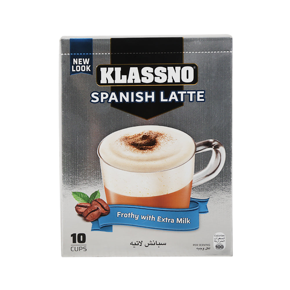 KLASSNO COFFEE SPANISH LATTE EXRTA MILK 10PC 200 GM