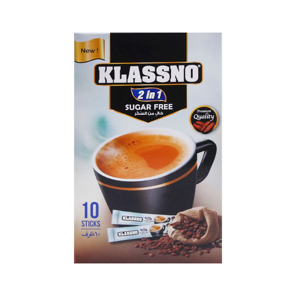 KLASSNO COFFEE PREMIUM 2 IN 1 SUGAR FREE 10S 120 GM
