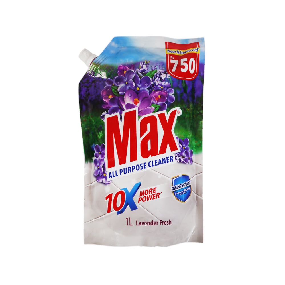 MAX CLEANER ALL PURPOSE POUCH LEVENDOR 1 LTR