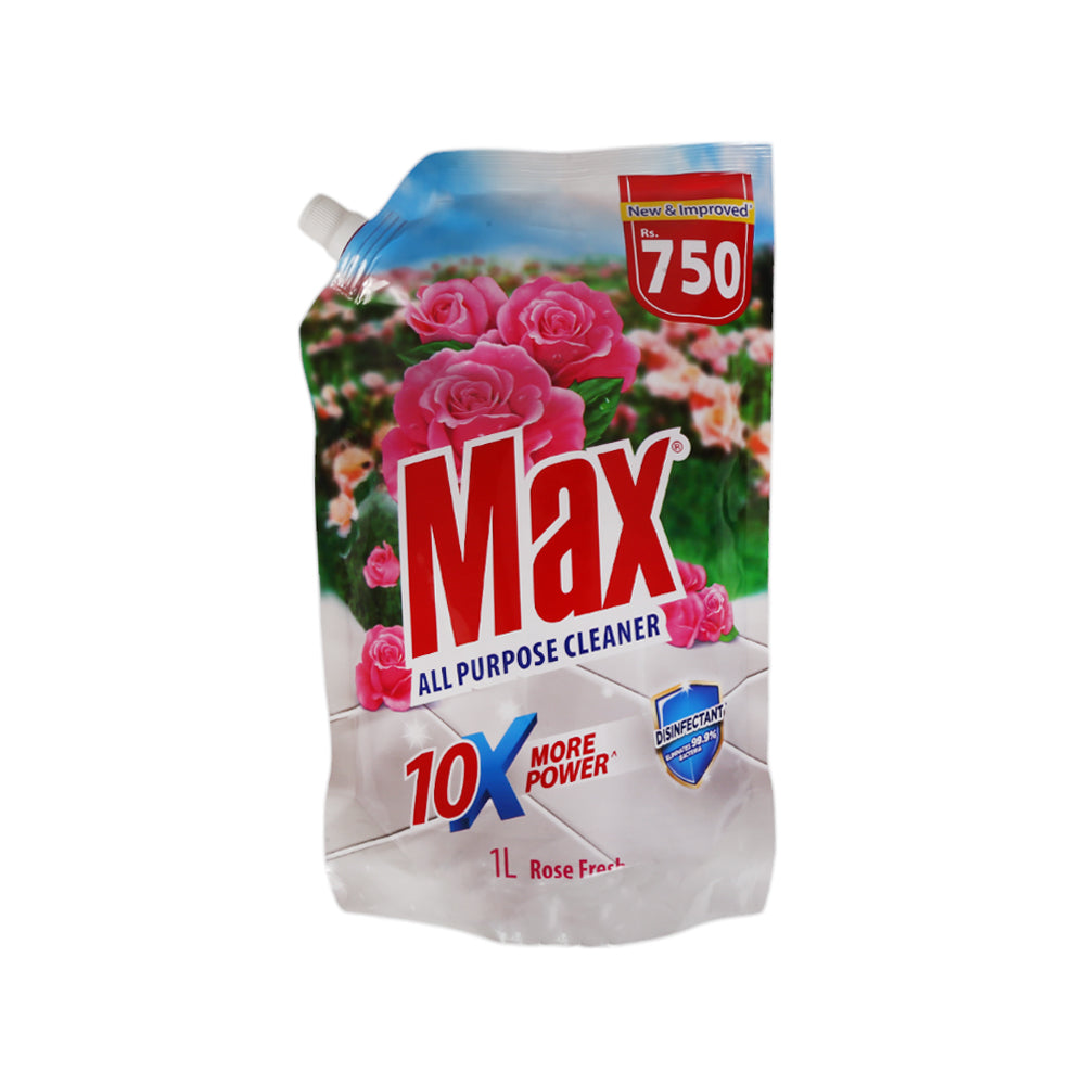 MAX CLEANER ALL PURPOSE POUCH ROSE 1 LTR