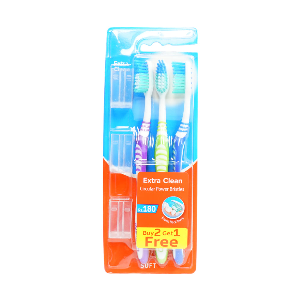 COLGATE TOOTH BRUSH EXTRA CLEAN TRIPLE PACK SOFT