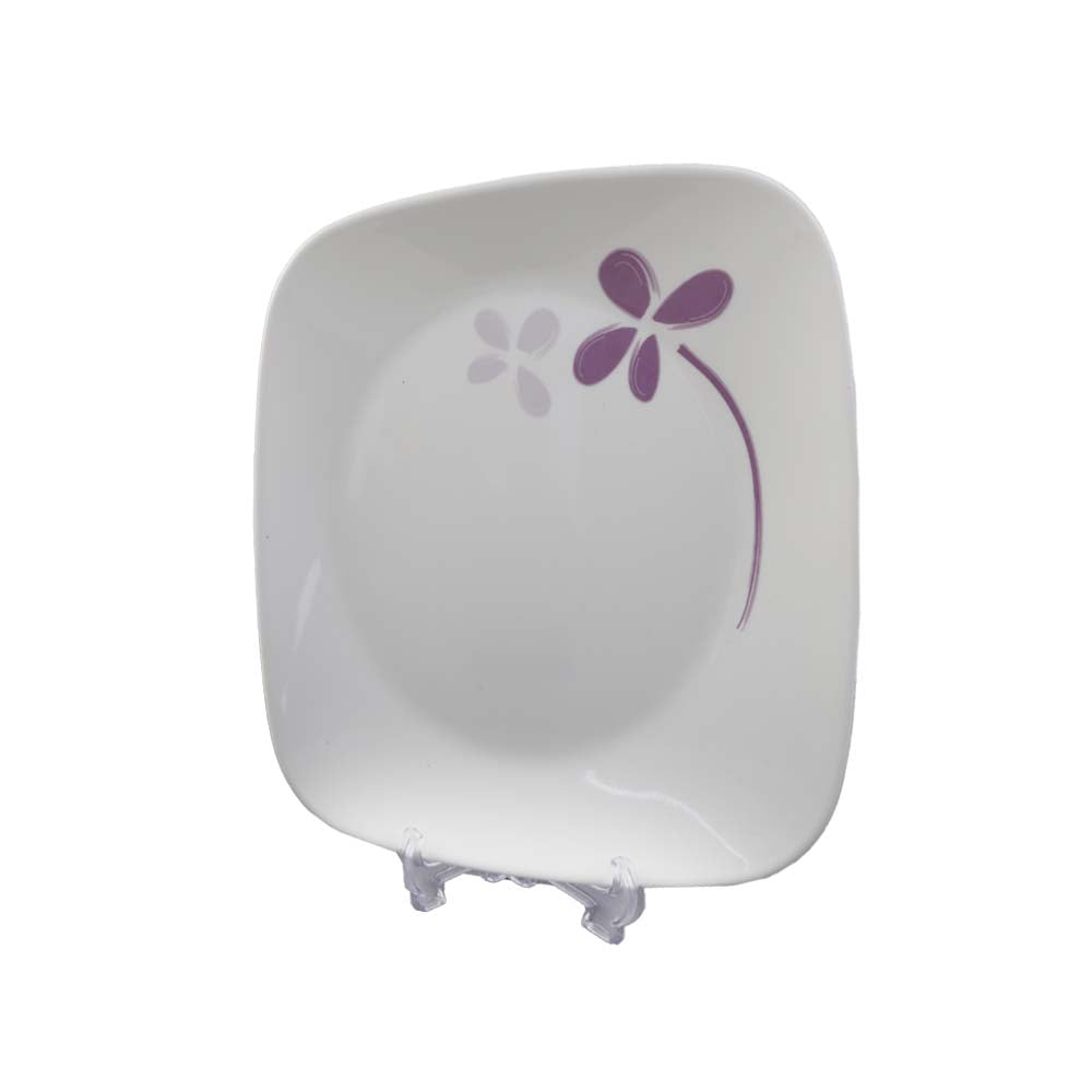 PLATE QUARTER SQUARE CORNINGWARE WARM PANSIES 2211-WP-LP PC