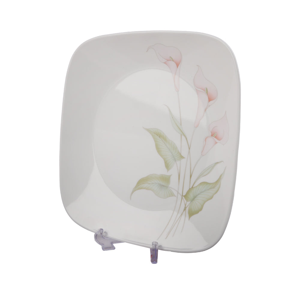 PLATE DINNER SQUARE CORNINGWARE LILY VILLY 2213-LV-LP PC