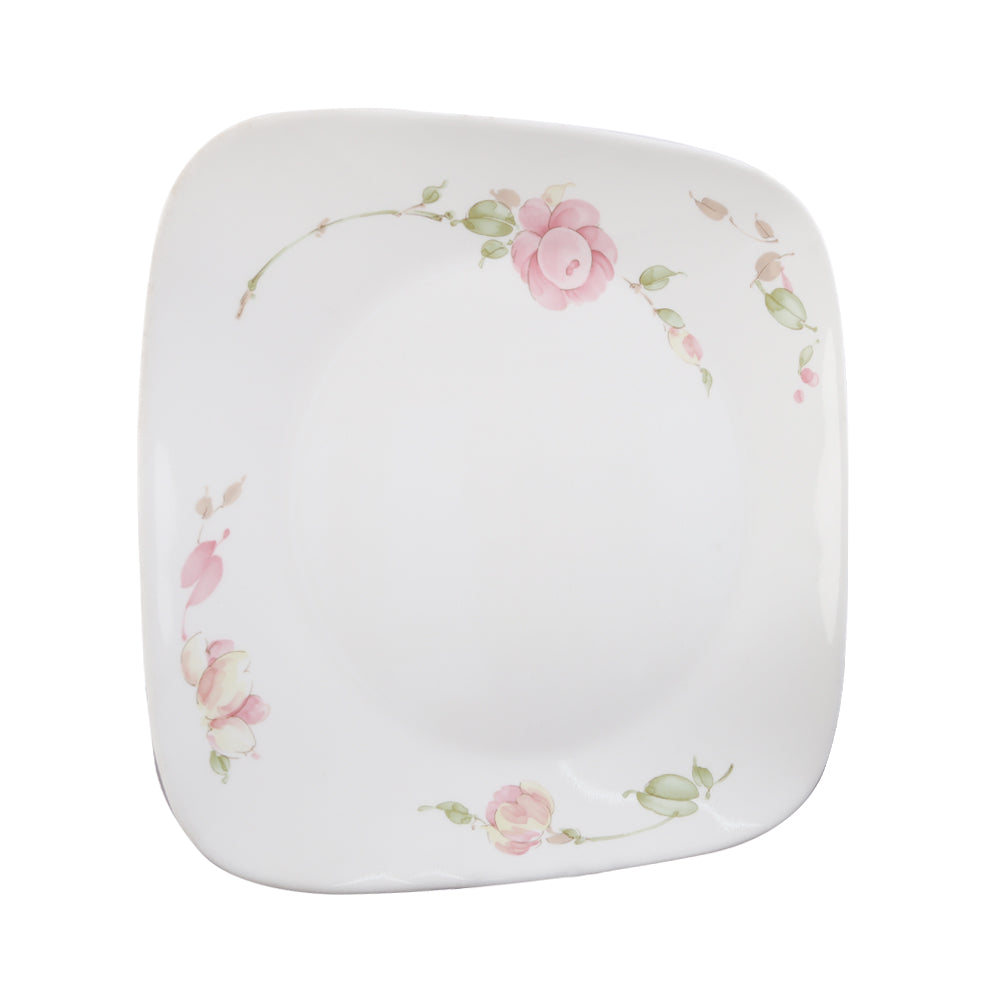 PLATE DINNER SQUARE CORNINGWARE COUNTRY ROSE 2213-RS-LP PC