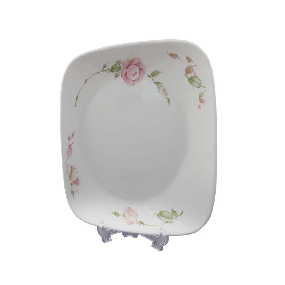 PLATE QUARTER SQUARE CORNINGWARE COUNTRY ROSE 2211-RS-LP PC