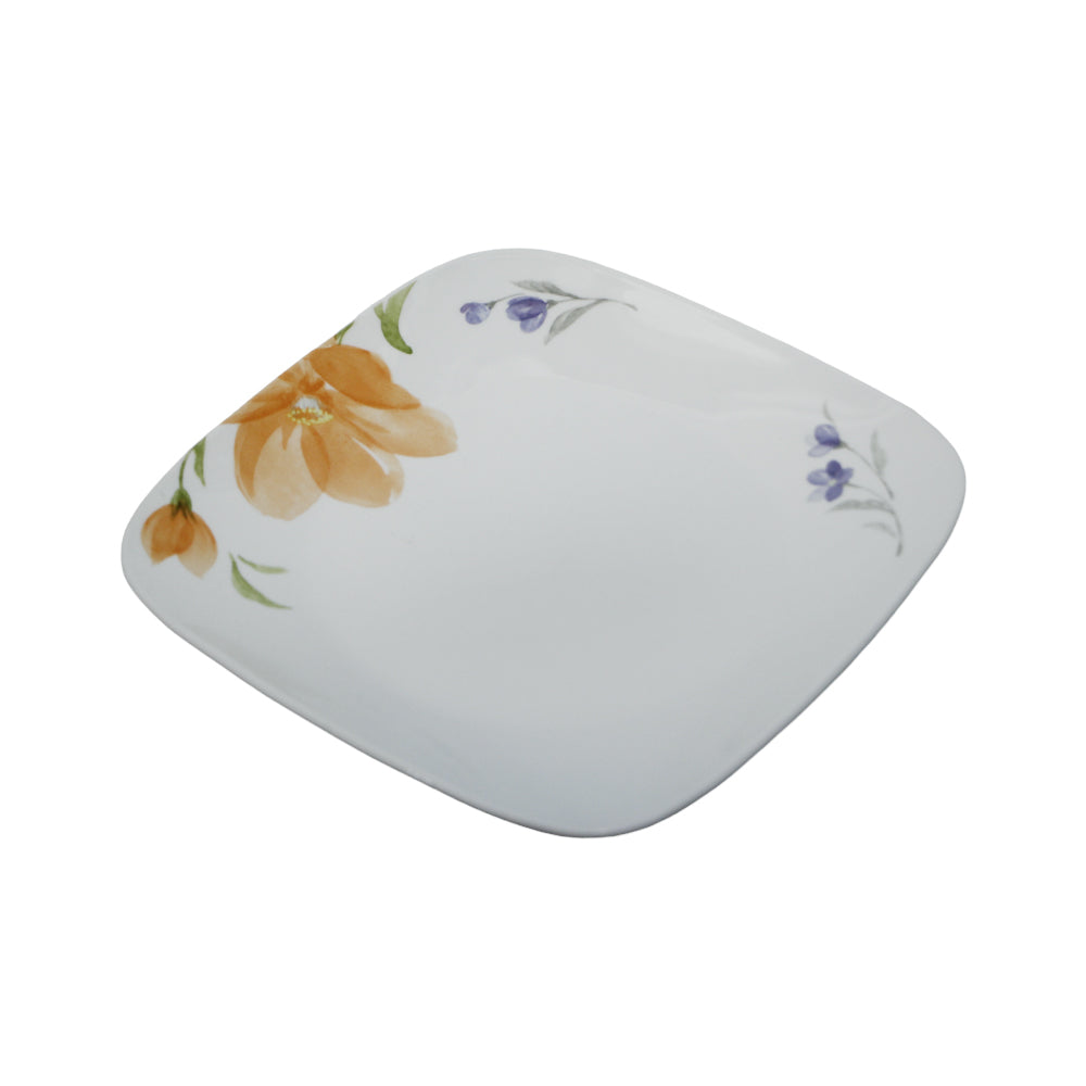 PLATE DINNER SQUARE CORNINGWARE BEGONIA 2213-BGN-LP