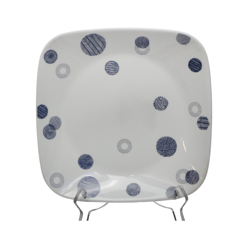 PLATE QUARTER SQUARE CORNINGWARE ESCAPE TO BLUE 2211-ETB-LP