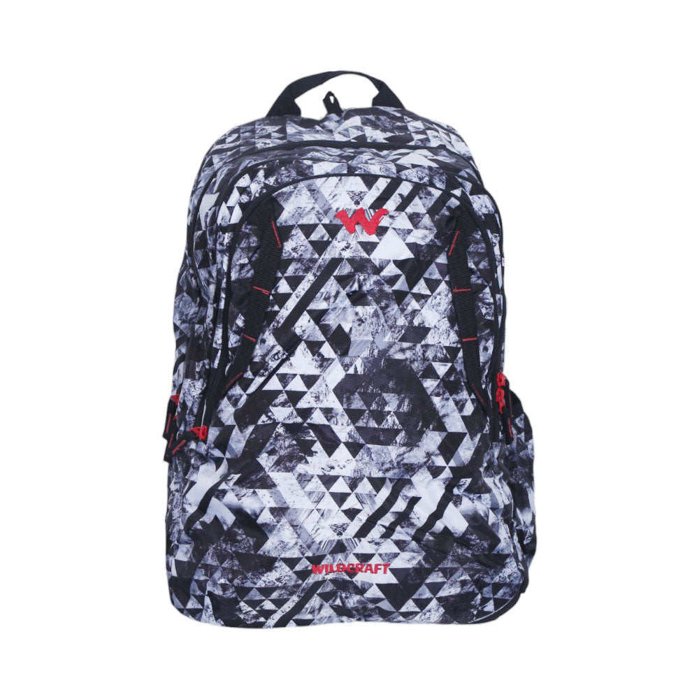 WILDCRAFT GEO CAMO SCHOOL BACKPACK BLACK