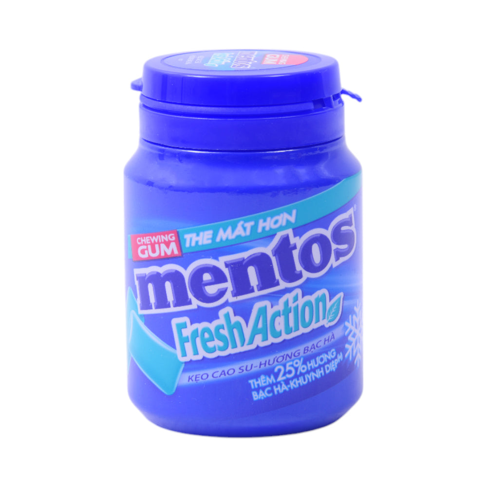 MENTOS CHEWING GUM FRESH ACTION 56 GM