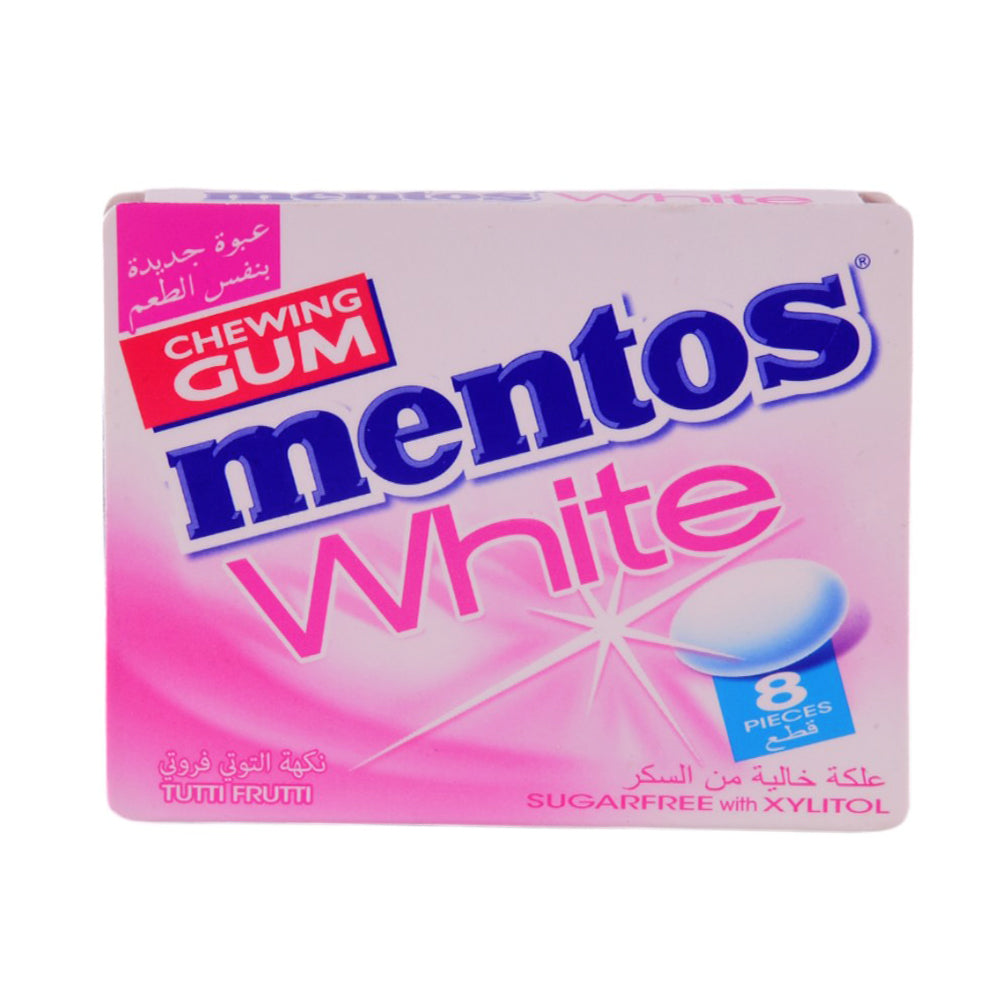 MENTOS CHEWING GUM WHITE TUTTI FRUITI SUGER FREE PC