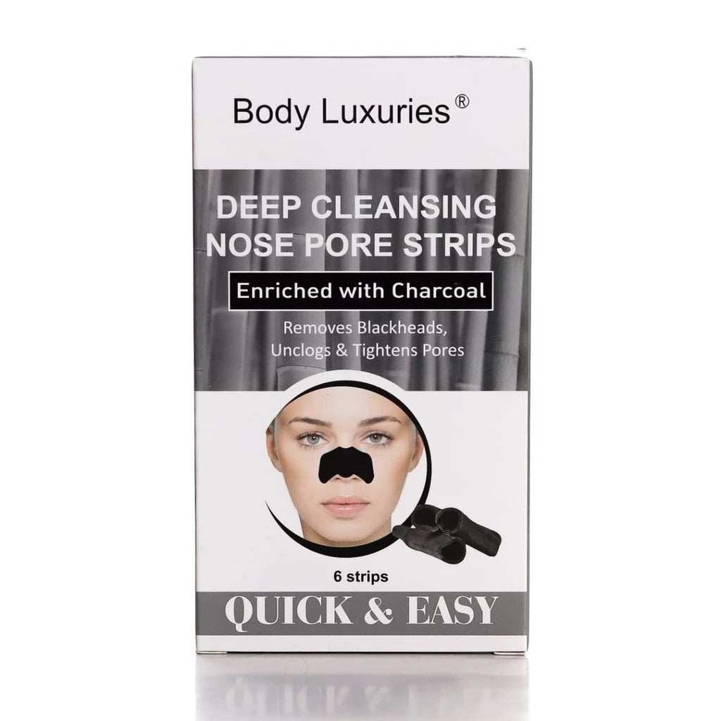 BODY LUXURIES NOSE STRIPS CHARCOAL 6S PC