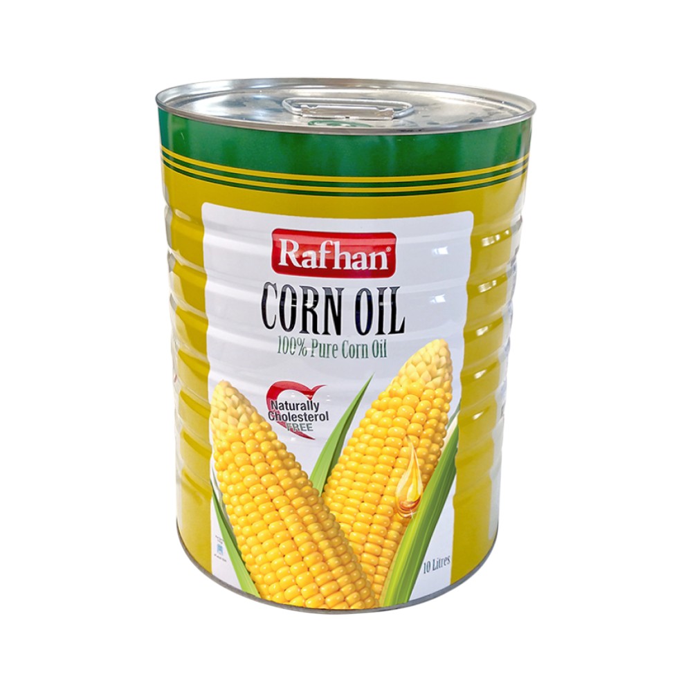 RAFHAN CORN OIL TIN 10 LTR BASIC
