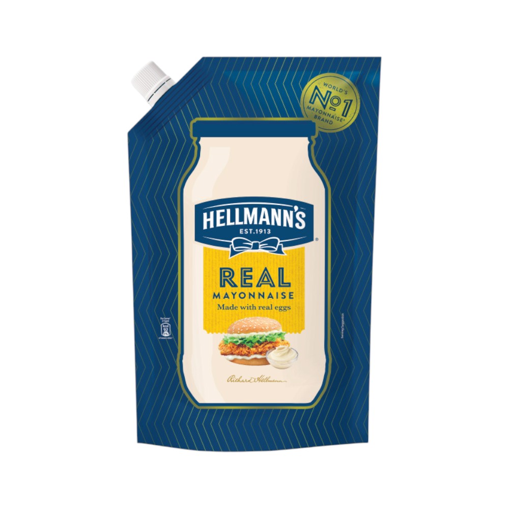 HELLMANNS REAL MAYONNAISE POUCH 475ML