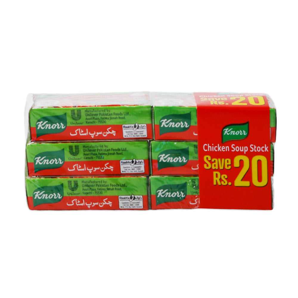 KNORR CHICKEN SOUP STOCK CUBE 1X6 PROMO PACK 108 GM