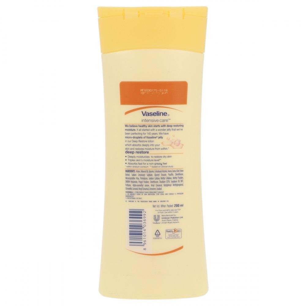 VASELINE LOTION INTENSIVE CARE DEEP RESTORE 200 ML