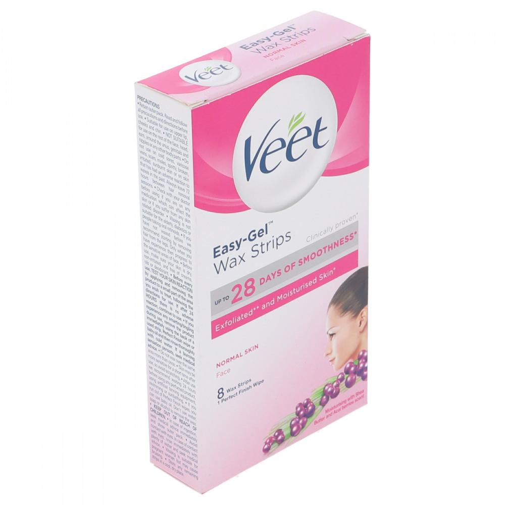 VEET FACE WAX STRIPS NORMAL SKIN 8PCS
