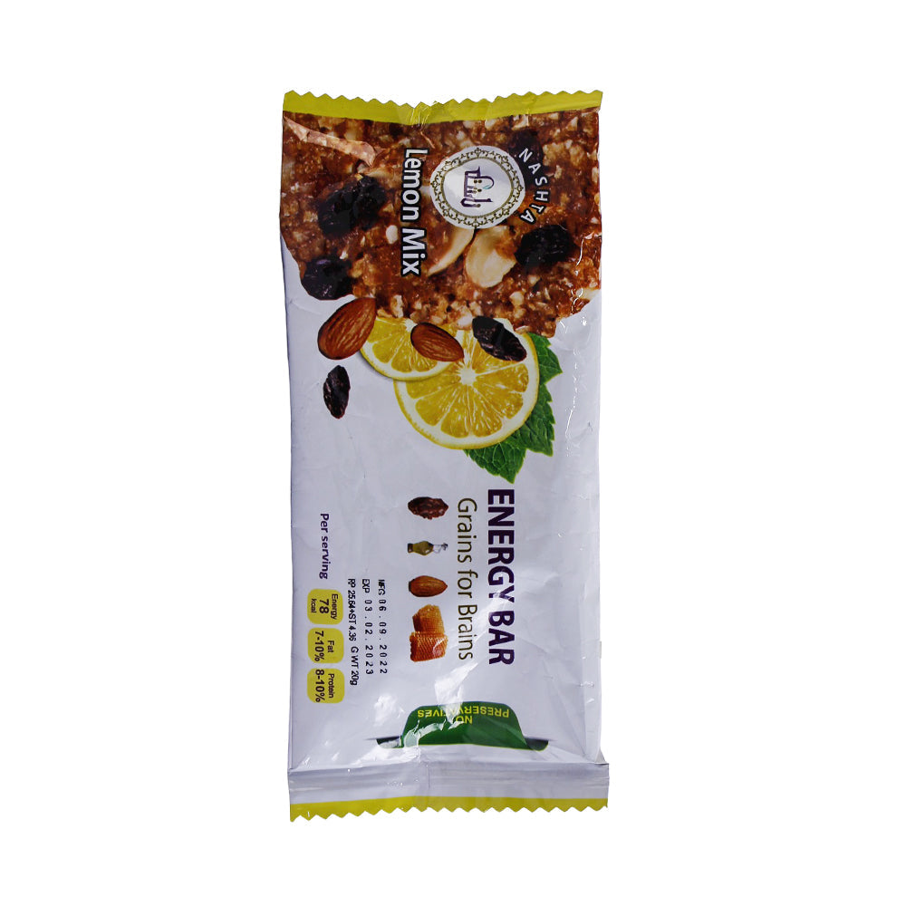 NASHTA ENERGY LEMON BAR 40 GM