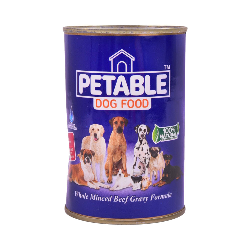 PETABLE DOG FOOD MINCED BEEF GRAVY FORMULA 400 GM AlFatah