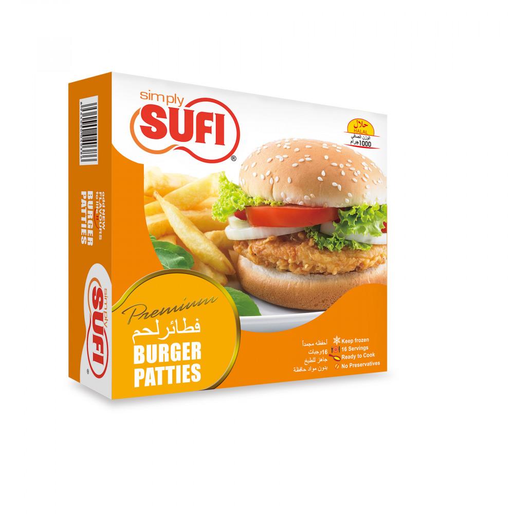 SUFI BURGER PATTIES LARGE 1 KG