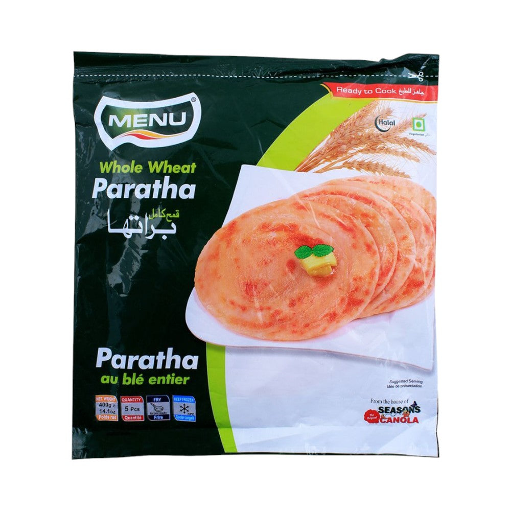 MENU WHOLE WHEAT PARATHA 5 PCS 400 GM