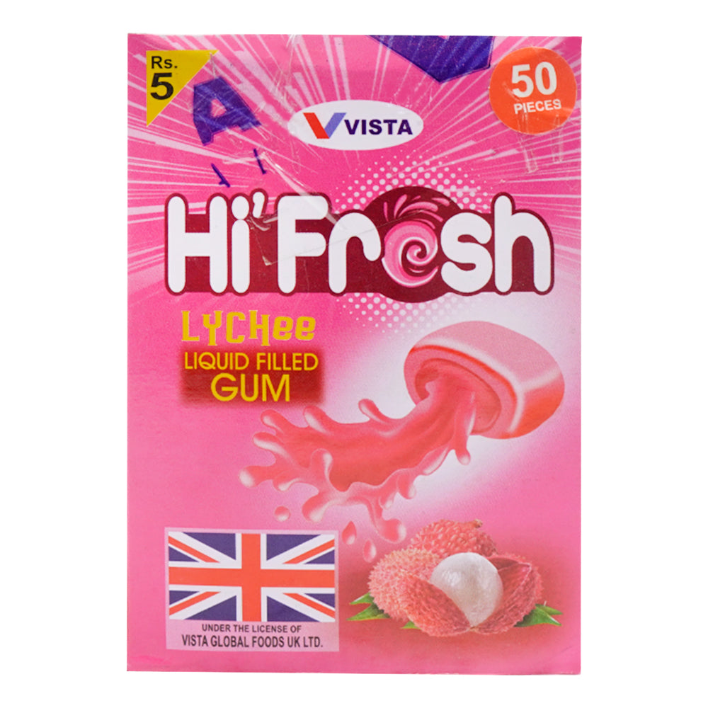 VIST HI FRSH CANDY LITCHI 50 PC