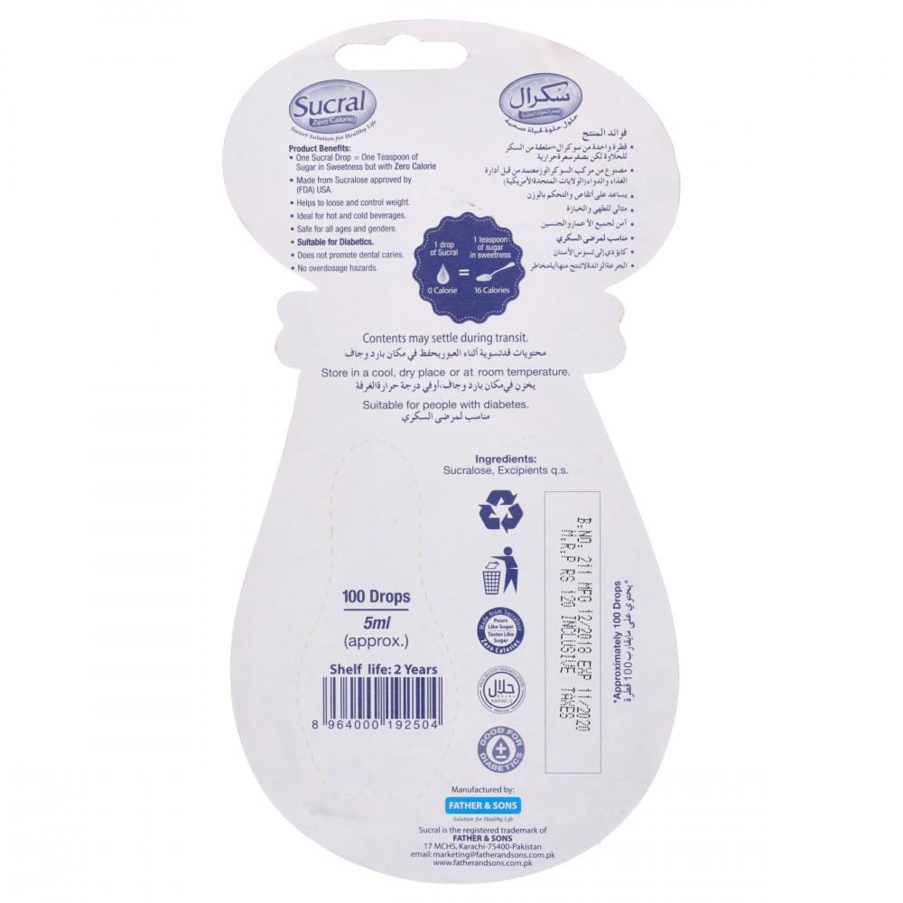 SUCRAL ZERO CALORIE DROPS 5 ML