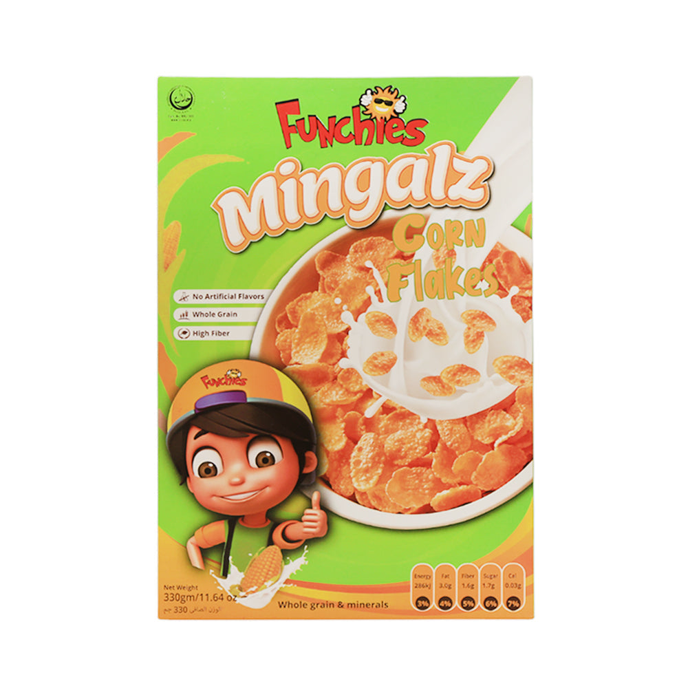 FUNCHIES MINGALZ CORN FLAKES 330GM